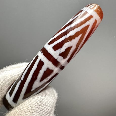 天珠 （めのう）/ カーネリアン ④ Dzi Beads Carnelian