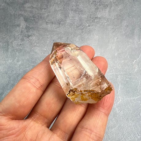 ハイクオリティ【ガネッシュヒマール産】リモナイトイン天然ヒマラヤ水晶/Ganesh Himal Limonite in Himalayan Quartz