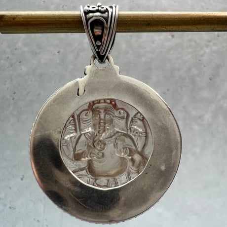 【ガウリシャンカール産】天然ヒマラヤスモーキークォーツ"ガネーシャ様"ペンダントトップ②/Gaurishankar Himalayan Smoky Quartz "Ganesha" pendant