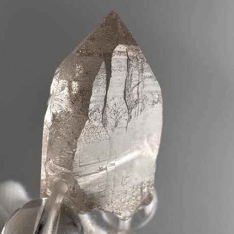 ガウリシャンカール産スモーキークォーツ&カイラスクォーツデザインブレスレット/Gaurishankar & Kailash Quartz Design Bracelet