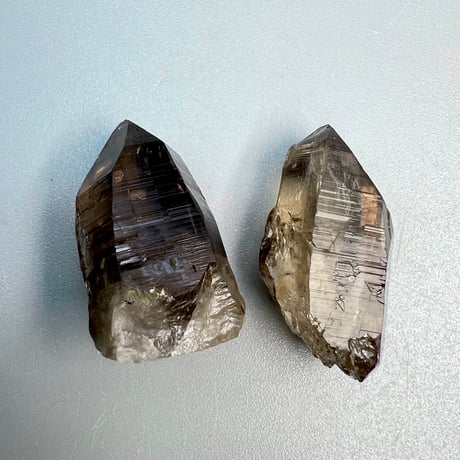 【ガウリシャンカール産】天然ヒマラヤスモーキークォーツポイントセット②/GauriShankar Himalayan Smoky Quartz Point Set