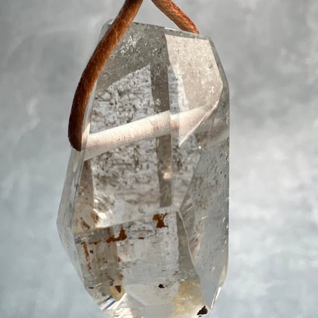 【ガネッシュヒマール産】天然ヒマラヤ水晶ペンダント(ポリッシュ面有)❹/GaneshHimal Natural Himalayan Quartz Pendant