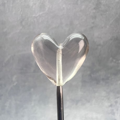 【ガウリシャンカール産】天然ヒマラヤスモーキークォーツ"手磨き加工"ハート型ビーズ①/Gaurishankar Himalayan Smoky Quartz Heart Beads