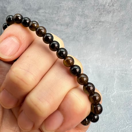 ネパール産🇳🇵ヒマラヤドラバイトトルマリン ブレスレット5.8mm内径15Nepal Himalayan dravite tourmaline Bracelet