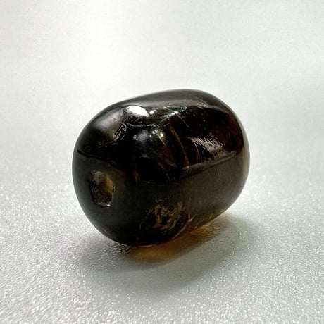 ネパール産ドラバイトトルマリン"手磨き加工"樽型ビーズ/Nepal Dravite Tourmaline Barrel Shaped Beads