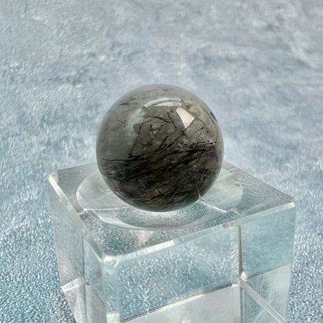 【ガネッシュヒマール産】アクチノライトイン天然ヒマラヤ水晶ビーズ③/Ganesh Himal Actinolite in Himalayan Quartz beads