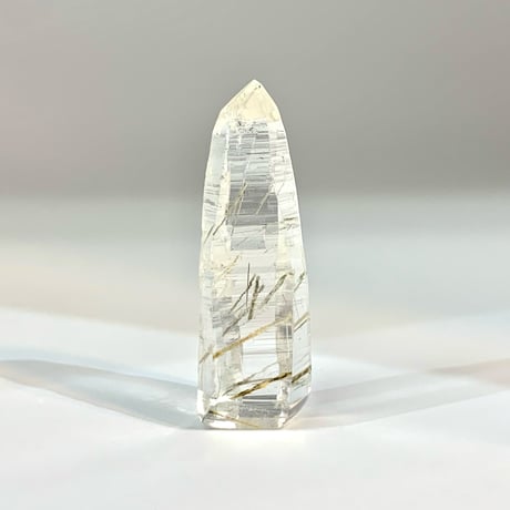 【ガネッシュヒマール産】アクチノライトイン天然ヒマラヤ水晶ミニポイント/Ganesh Himal Actinolite in Himalayan Quartz Mini Point