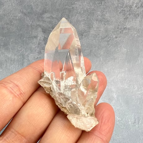 ハイクオリティ【ガネッシュヒマール産】リモナイトイン天然ヒマラヤ水晶/Ganesh Himal Limonite in Himalayan Quartz