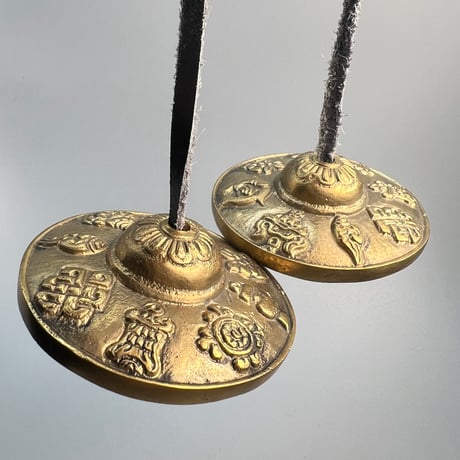 【ティンシャ】アスタマンガル(約6.5cm)/Tingsha Ashtamangala🇳🇵made in Nepal