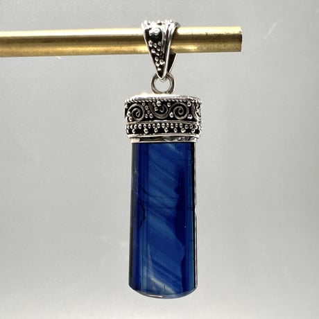 ネパール産ヒマラヤカイヤナイトS/V925ペンダントトップ ④ NEPAL Himalayan Kyanite Pendant Top