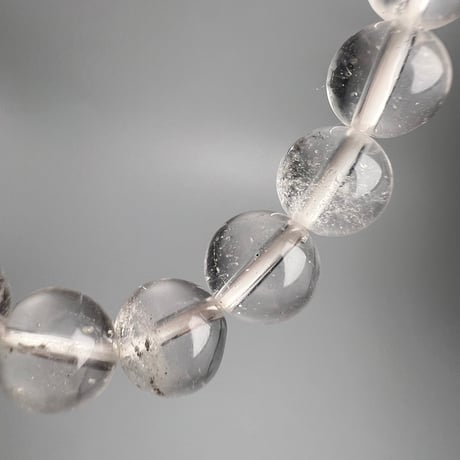 【ガネッシュヒマール産】天然ヒマラヤ水晶ブレスレット8mm内径15cm/Ganesh Himal Himalayan Quartz Bracelet
