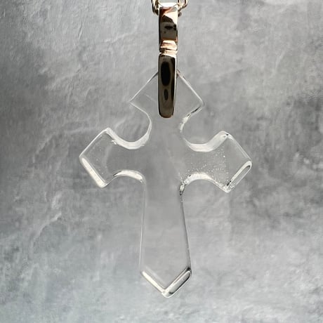 【ガネッシュヒマール産】天然ヒマラヤ水晶クロスペンダントトップ⑤/Ganesh Himal Himalayan Quartz Cross Pendant Top