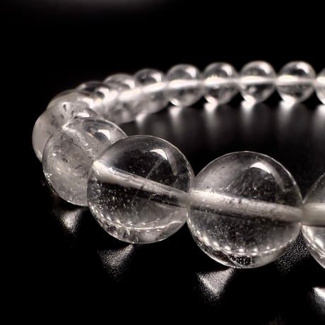 【アンナプルナ産】"手磨き加工"天然ヒマラヤ水晶ブレスレット︎①10mm内径18cm/ Annapurna Himalayan Quartz Bracelet