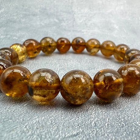 ネパール産🇳🇵ハニートルマリンブレスレット10mm内径15/Nepal Honey Tourmaline Bracelet