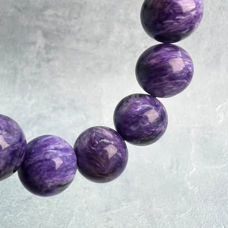 チャロアイトブレスレット14mm内径17cm/Charoite Bracelet