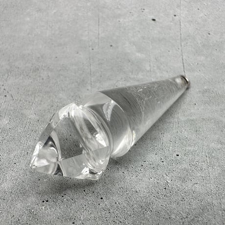 【ガネッシュヒマール産】天然ヒマラヤ水晶"手磨き加工"ペンデュラム(カット)/Ganesh Himal Himalayan Quartz Pendulum(Cut)