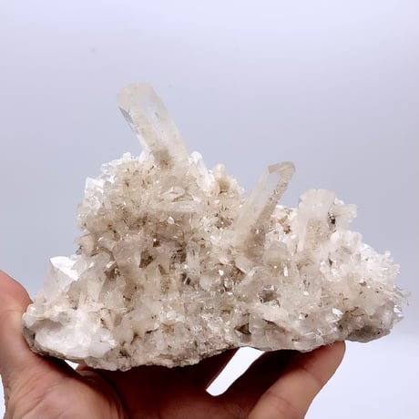 マカルー産天然ヒマラヤ水晶クラスター/Makalu Himalayan Quartz Cluster