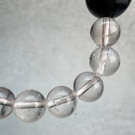 【デザインブレスレット】ガネッシュヒマール天然ヒマラヤ水晶デザインブレスレット/Ganesh Himal Himalayan Quartz Design Bracelet