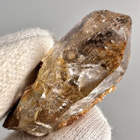 【ガネッシュヒマール産】リモナイトイン天然ヒマラヤ水晶  Ganesh Himal Limonite in Himalayan Quartz