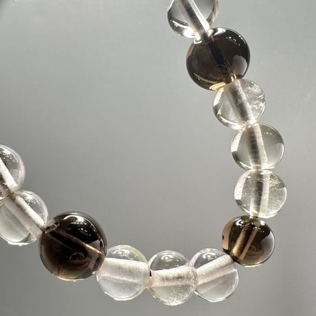 ガウリシャンカール産天然ヒマラヤスモーキークォーツ デザインブレスレット2️⃣ Gaurishankar SmokyQuartz Design Bracelet