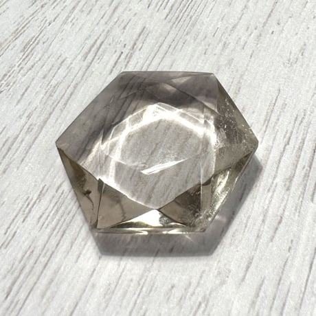 ガウリシャンカール産ヒマラヤスモーキークォーツ"ヘキサゴン六芒星" ルース3️⃣/Gaurishankar Himalayan Smoky Quartz
