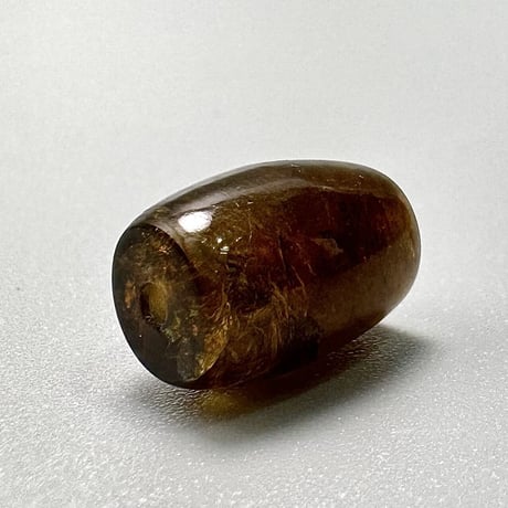 ネパール産ドラバイトトルマリン"手磨き加工"樽型ビーズ/Nepal Dravite Tourmaline Barrel Shaped Beads