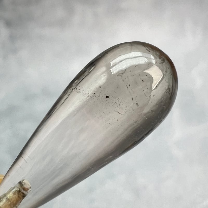 ガウリシャンカール産 ヒマラヤ水晶 ライトスモーキークォーツ 原石　ペンダント ガウリシャンカール産】天然ヒマラヤスモーキークォーツ雫型ペンダント