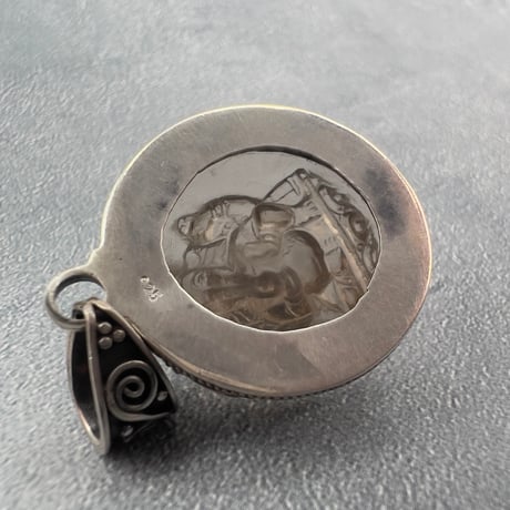 【ガウリシャンカール産】天然ヒマラヤスモーキークォーツ"ガネーシャ様"ペンダントトップ①/Gaurishankar Himalayan Smoky Quartz "Ganesha" pendant
