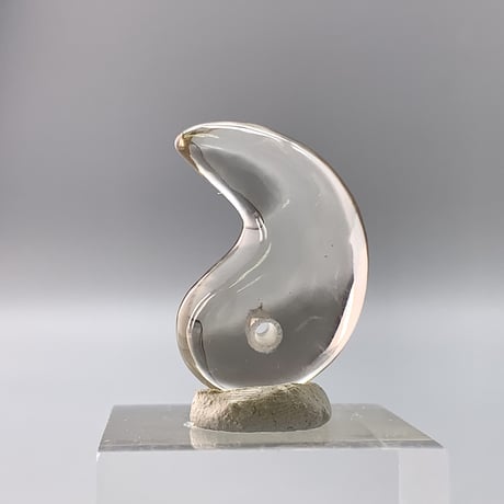 ガウリシャンカール産天然スモーキークォーツ"手磨き加工"勾玉ビーズ2️⃣/Gaurishankar Himalayan Smoky  Quartz Magatama