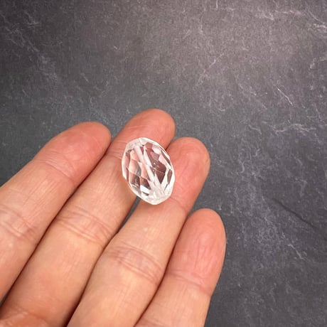 【カイラス産】天然ヒマラヤ水晶多面カットビーズ④/Kailash Himalayan Quartz Multi Cut Beads