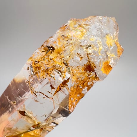 【ガネッシュヒマール産】リモナイトイン天然ヒマラヤ水晶"ポイント"/Ganesh Himal Himalayan Quartz"Point"