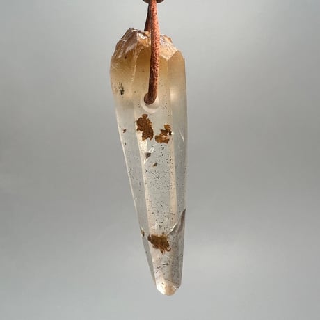 【ガネッシュヒマール産】天然ヒマラヤ水晶ペンダントトップ⑦/Ganesh Himal Natural Pendant Top