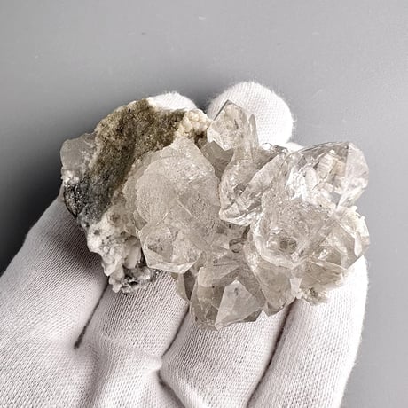 【ガネッシュヒマール産】雲母&長石入り天然ヒマラヤ水晶 クラスター② Ganesh Himal Mica&Feldspar in Himalayan Quartz Cluster