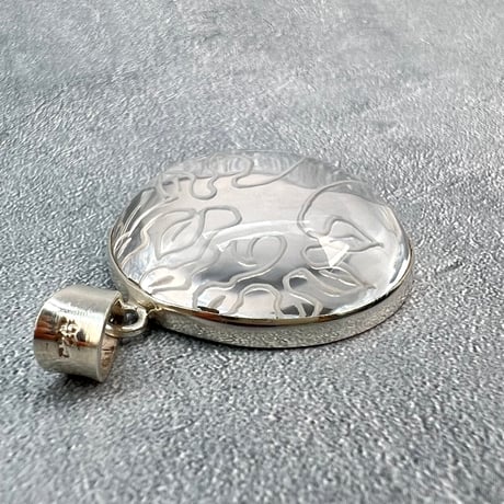 【ガネッシュヒマール産】天然ヒマラヤ水晶"ツリーオブライフ"S/Vペンダントトップ②/Ganesh Himal "Tree of Life"S/V Pendant Top