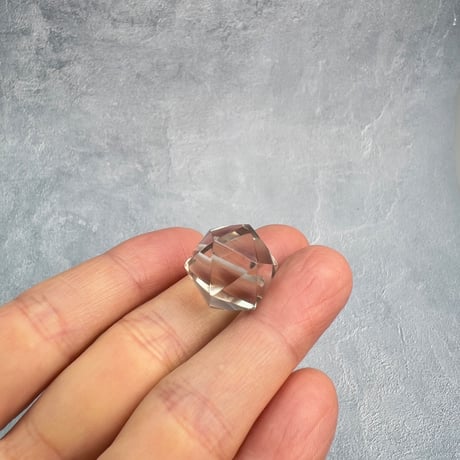【ガウリシャンカール産】天然ヒマラヤスモーキークォーツ"手磨き加工"イコサヘドロン"ビーズ/GauriShankar Smoky Quartz "Icosahedron"Beads