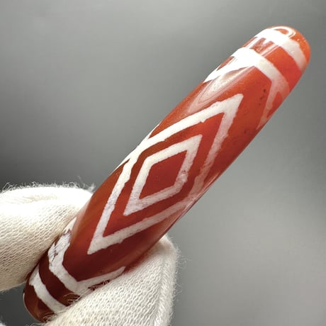天珠 （めのう）/ カーネリアン ⑥ Dzi Beads Carnelian