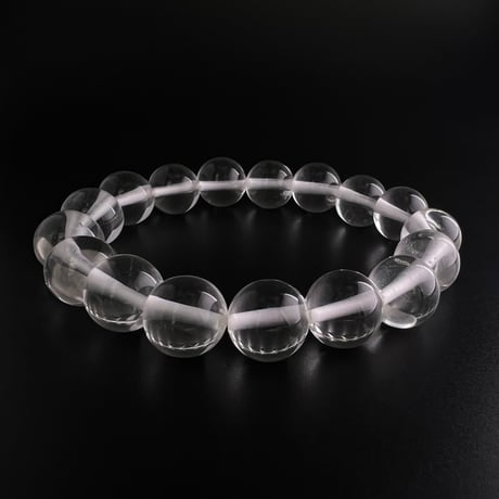 【アンナプルナ産】"手磨き加工"天然ヒマラヤ水晶ブレスレット12mm内径17cm/Annapurna Himalayan Quartz  Bracelet