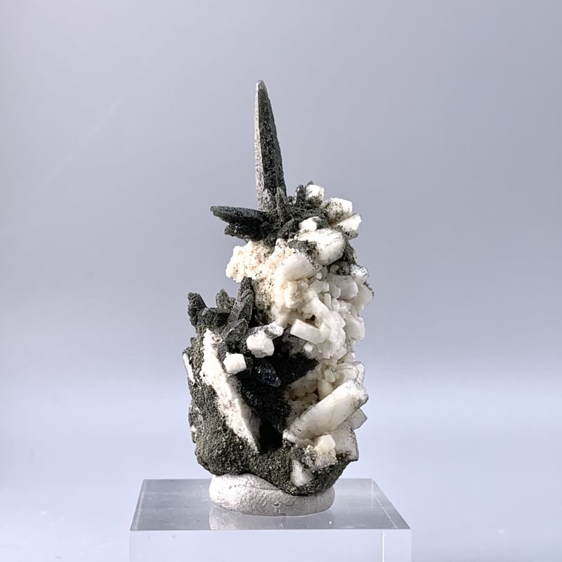 ガネーシュヒマール産クローライトイン天然ヒマラヤ水晶