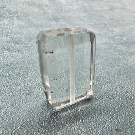 【ガネッシュヒマール産】天然ヒマラヤ水晶"手磨き加工"スクエアビーズ②/Ganesh Himal  Himalayan Quartz Square Beads