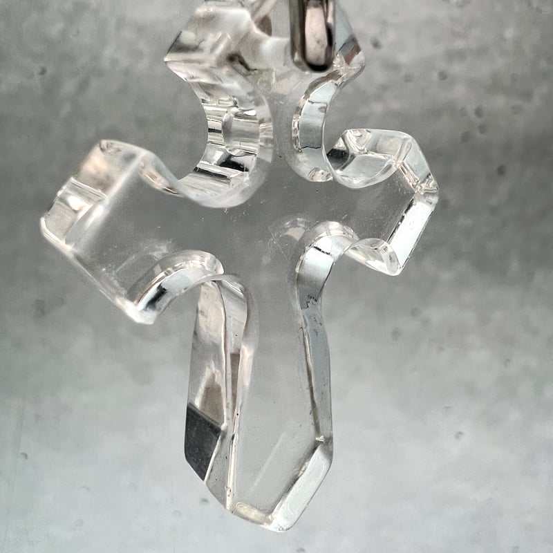 ガネッシュヒマール産】天然ヒマラヤ水晶クロスペンダントトップ⑨