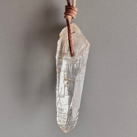 【ガネッシュヒマール産】 天然ヒマラヤ水晶ペンダント GaneshHimal Natural Pendant