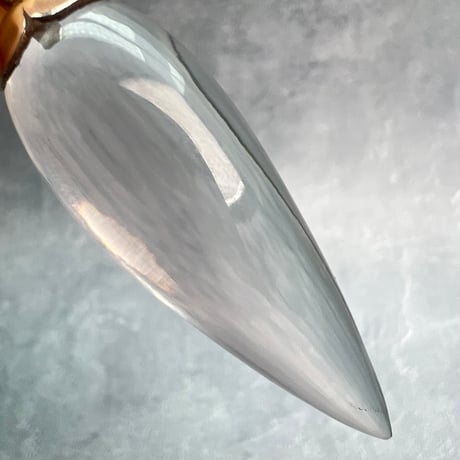 【ガネッシュヒマール産】天然ヒマラヤ水晶"手磨き加工"ペンデュラムペンダントトップ/Ganesh Himal Himalayan Quartz Pendulum Pendant Top