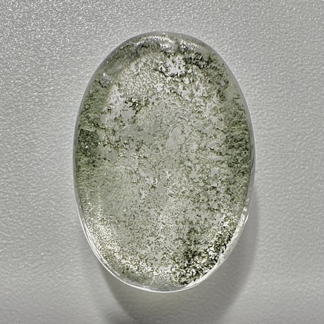 【ガネッシュヒマール産】クローライトイン天然ヒマラヤ水晶"手磨き加工" ルース/Ganesh Himal Chlorite in Himalayan Quartz Loose
