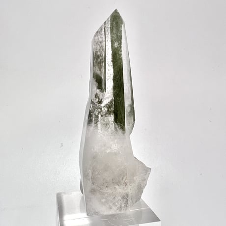 【ガネッシュヒマール産】クローライトイン天然ヒマラヤ水晶ナチュラルポイント③ Ganesh Himal Chlorite in Himalayan Quartz Natural Point