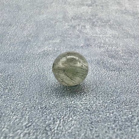 【ガネッシュヒマール産】アクチノライトイン天然ヒマラヤ水晶ビーズ⑮/Ganesh Himal Actinolite in Himalayan Quartz beads