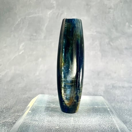 【ハイクオリティ】ネパール産天然ヒマラヤカイヤナイト バレルビーズ②/Nepal﻿ Himalayan Kyanite﻿ Barrel Beads
