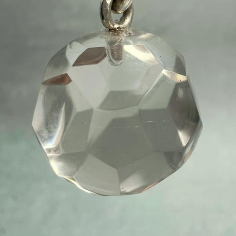 【ガネッシュヒマール産】天然ヒマラヤ水晶"手磨き加工"多面カットペンダントトップ/Ganesh Himal Himalayan Quartz Multicut Pendant Top