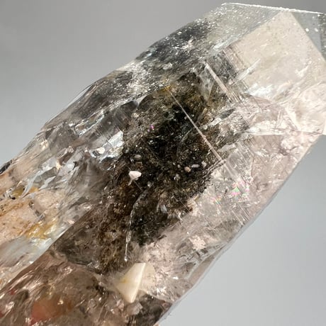 大特価【ガネッシュヒマール産】クローライトイン天然ヒマラヤ水晶/Ganesh Himal Chlorite in Himalayan Quartz