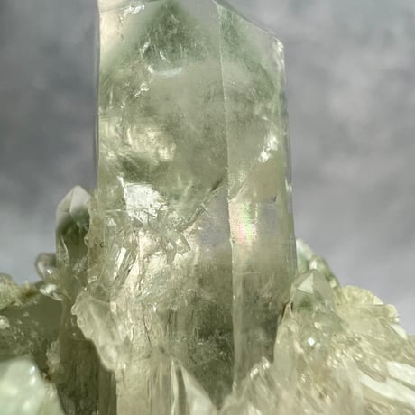 【マナスル産】クローライトイン天然ヒマラヤ水晶①/Manaslu Chlorite in Himalayan Quartz