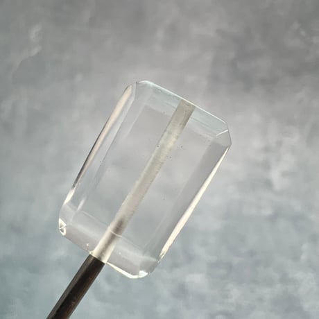 【ガネッシュヒマール産】天然ヒマラヤ水晶"手磨き加工"スクエアビーズ⑥/Ganesh Himal  Himalayan Quartz Square Beads